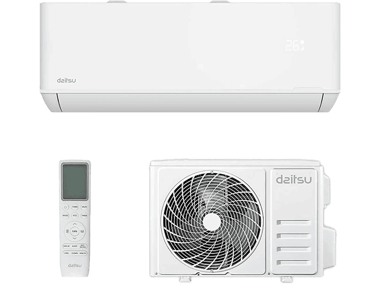 Aire acondicionado Split 1 x 1 - Daitsu SPLIT MURAL ARTIC DS-24KTP-WIFI, 24000 fg/h, Función Inverter, Blanco