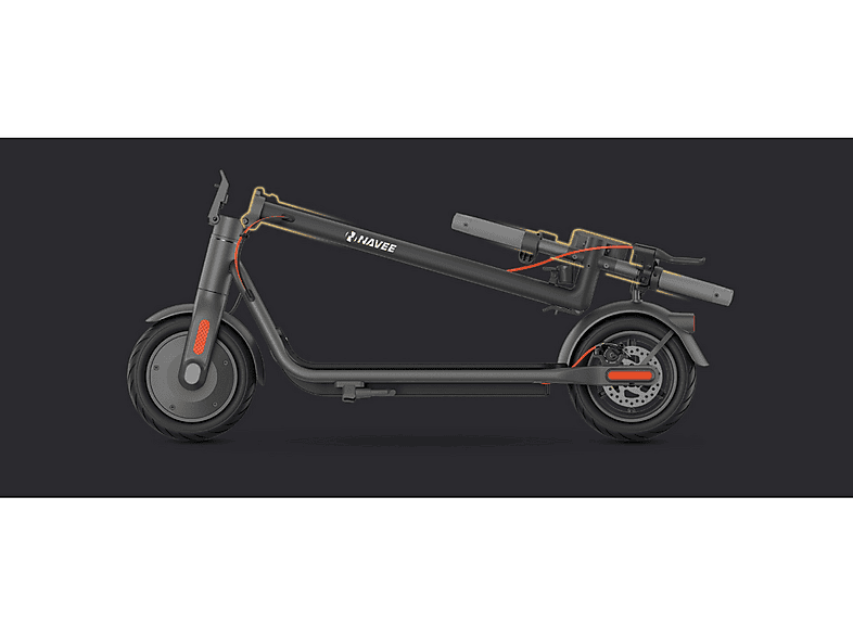 Patinete eléctrico - Navee V40I PRO, Pot. máx. 700 W, Carga máx. 120 kg, 7560 mAh, Negro