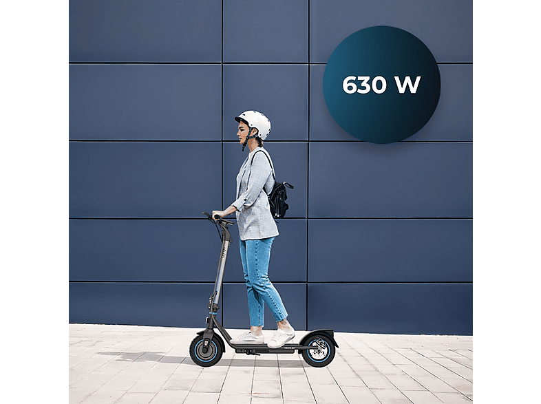 Patinete eléctrico - Cecotec BONGO D20 XL CONNECTED, Pot. máx. 630 W, Carga máx. 100 kg, 120 min autonomía, 5000 mAh, Plateado