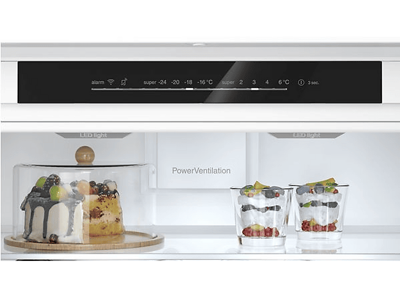 Frigorífico combi integrable - Siemens KB96NADD0, No Frost, Altura 1935 mm, Capacidad 382 l, Inox panelable