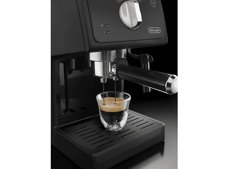 Cafetera express - Delonghi ECP31.21, 15 bar, 1100 W, 2 tazas, Negro