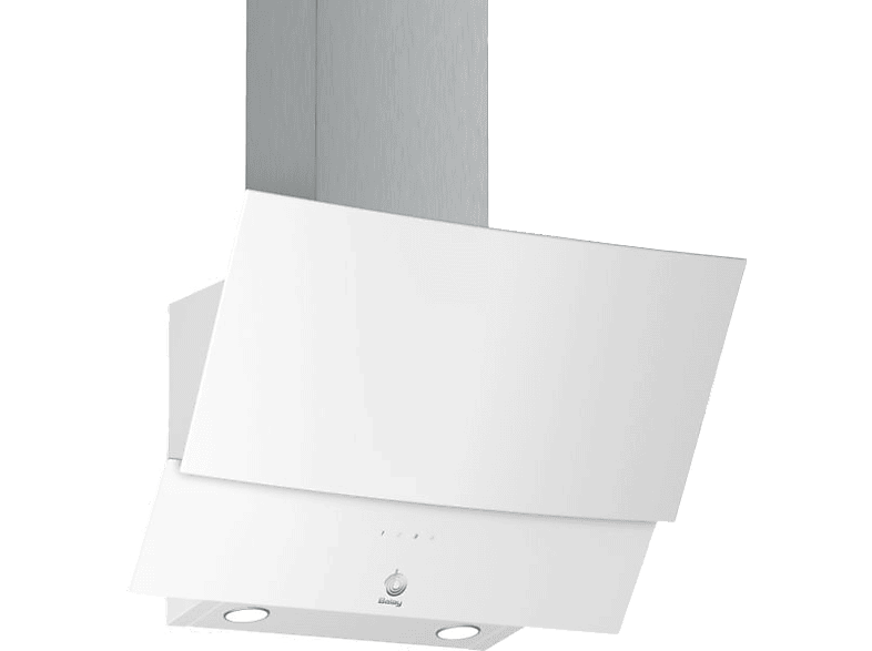 Campana decorativa - Balay 3BC565GB, Decorativa, 3 velocidades, 216 W, 530 m³/h, 70 dB, Casete multicapa, Blanco