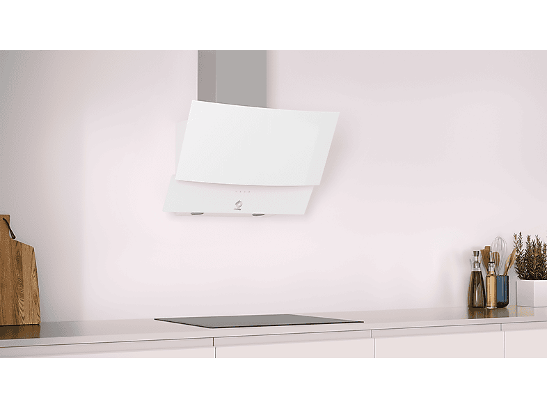 Campana decorativa - Balay 3BC565GB, Decorativa, 3 velocidades, 216 W, 530 m³/h, 70 dB, Casete multicapa, Blanco