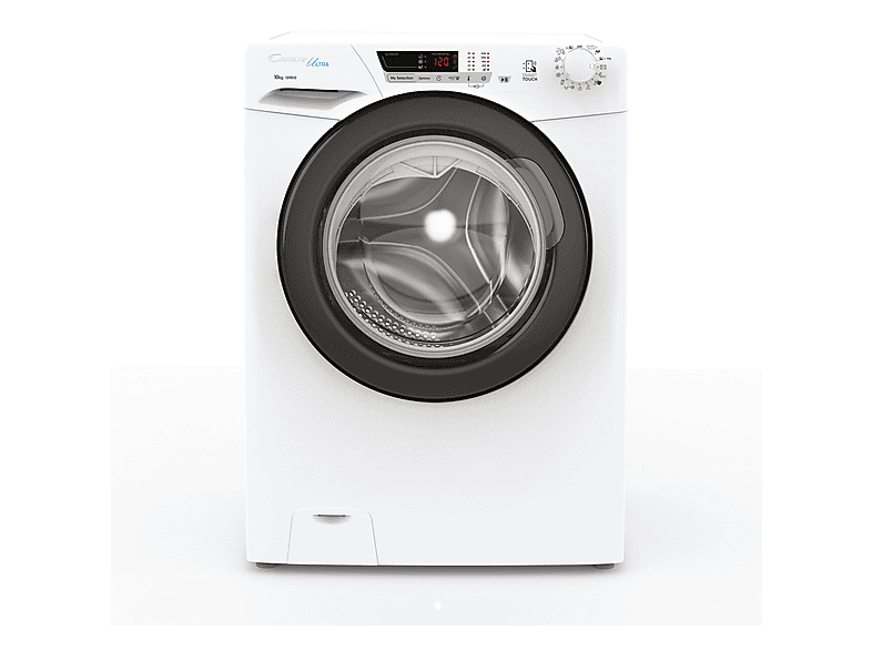 Lavadora carga frontal - Candy Ultra HCU2102DWB4/1-S, 10 kg, 16 programas, Blanco