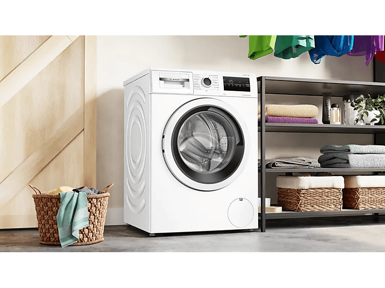Lavadora carga frontal - Bosch WAN24200EP, 9 kg, 1200 rpm, 11 programas, Blanco