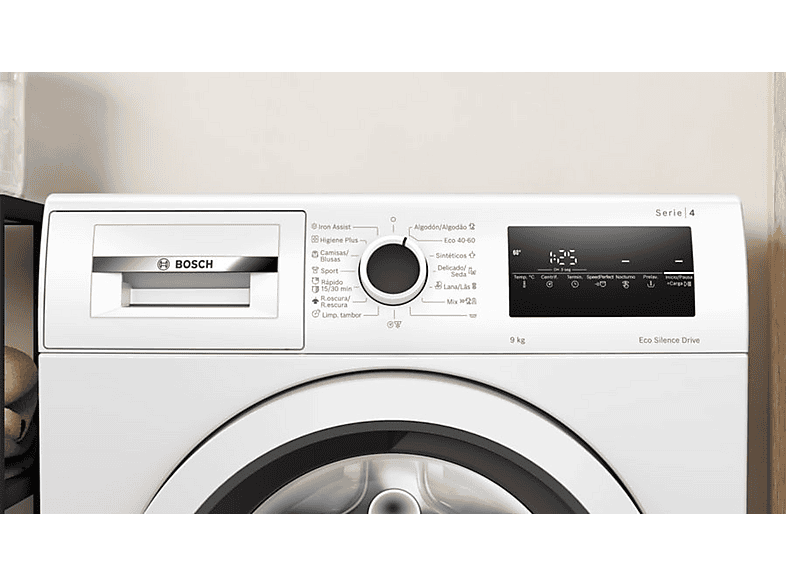 Lavadora carga frontal - Bosch WAN24200EP, 9 kg, 1200 rpm, 11 programas, Blanco