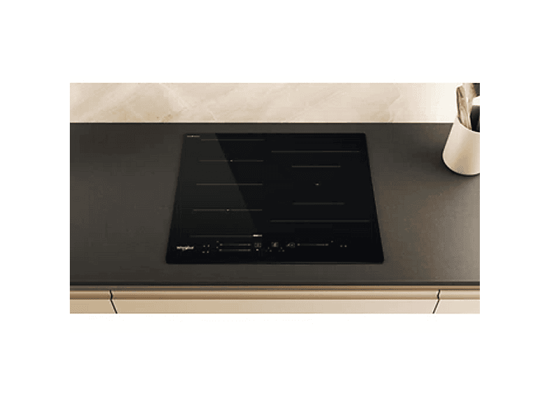 Placa inducción - Whirlpool WF S9860 CPNE, 3 zonas, 590 mm, Negro