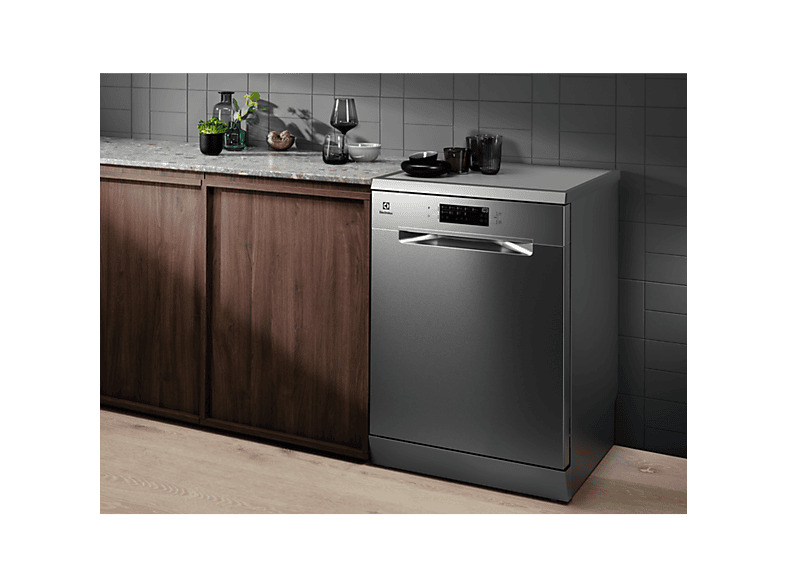 Lavavajillas libre instalación 60 cm - Electrolux 911 514 197, 13 servicios, 8 programas, 598 mm, Inox