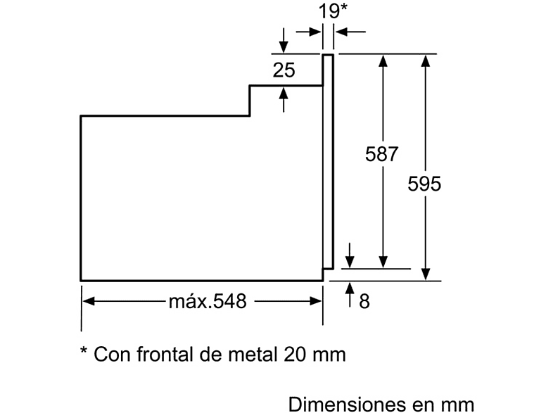 Horno - Balay 3HB2010B0, Multifunción, 60 cm, 66 L, Acero