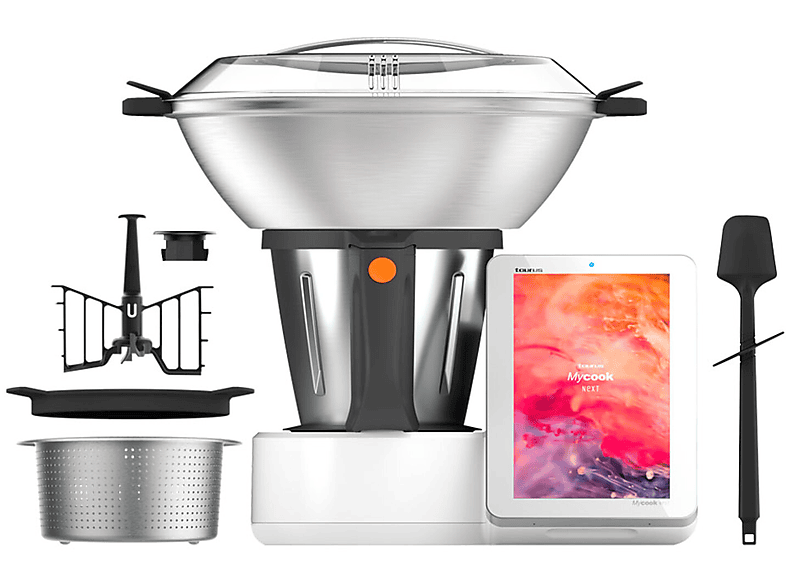 Robot de cocina - Taurus MYCOOK NEXT, 2000 W, 2,5 l, Blanco
