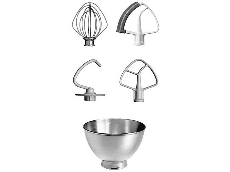 Robot amasador - KitchenAid 5KSM175PSEAC, 300 W, 10 velocidades, Almendra