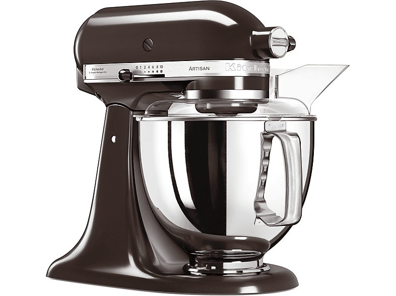 Robot de cocina - KitchenAid 5KSM175PSEOB, 300 W, 4,8 l, Negro