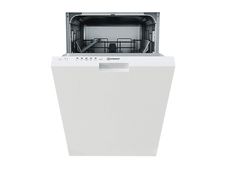 Lavavajillas integrable 45 cm - Indesit DI9E 2B10, 9 servicios, 5 programas, 44,8 cm, Blanco