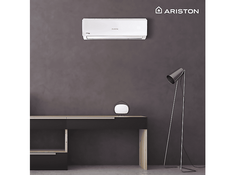 Split 1x1 - Ariston ALYS MUDO25 ++, Frío/Calor, WiFi, Autolimpieza, Función deshumidificador, Modo silencioso, Función Inverter, White