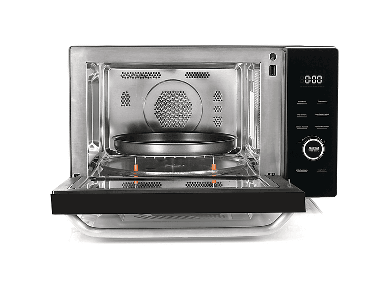 Microondas integrable - Hisense H30MOBS10HC, 1000 W, 5 potencia, 30 l, Inox
