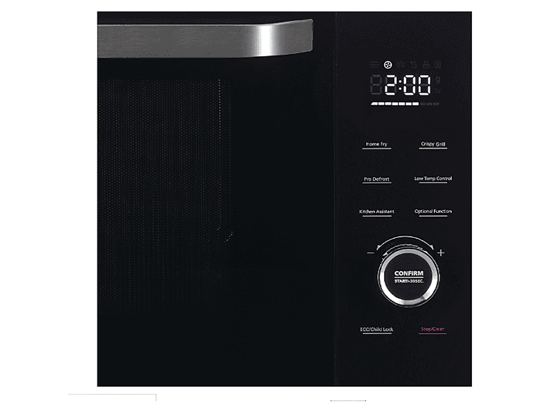 Microondas integrable - Hisense H30MOBS10HC, 1000 W, 5 potencia, 30 l, Inox