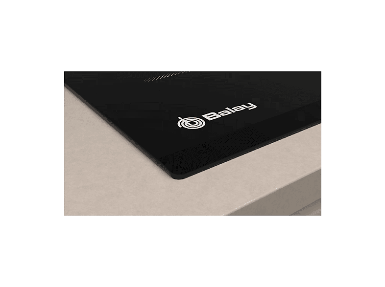 Placa de inducción - Balay 3EB861FR, 4 zonas, 592 mm, Negro