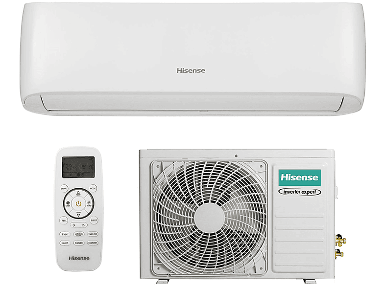 Split 1x1 - Hisense Brissa CA35YR03, Función Inverter, Blanco