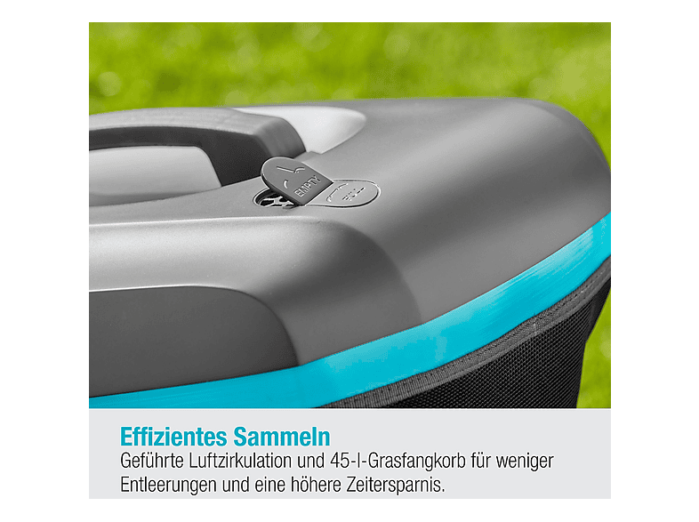 Cortacésped - Gardena PowerMax 37/1800 G2, Turquesa