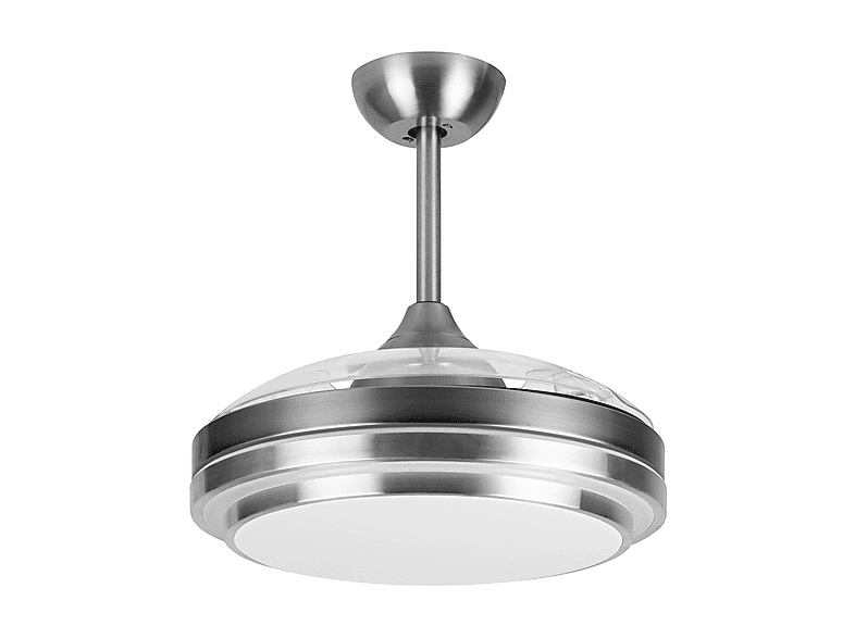 Ventilador de techo - Orbegozo CP 110105, 35 W, 6 velocidades, Aspas retráctiles, Plata