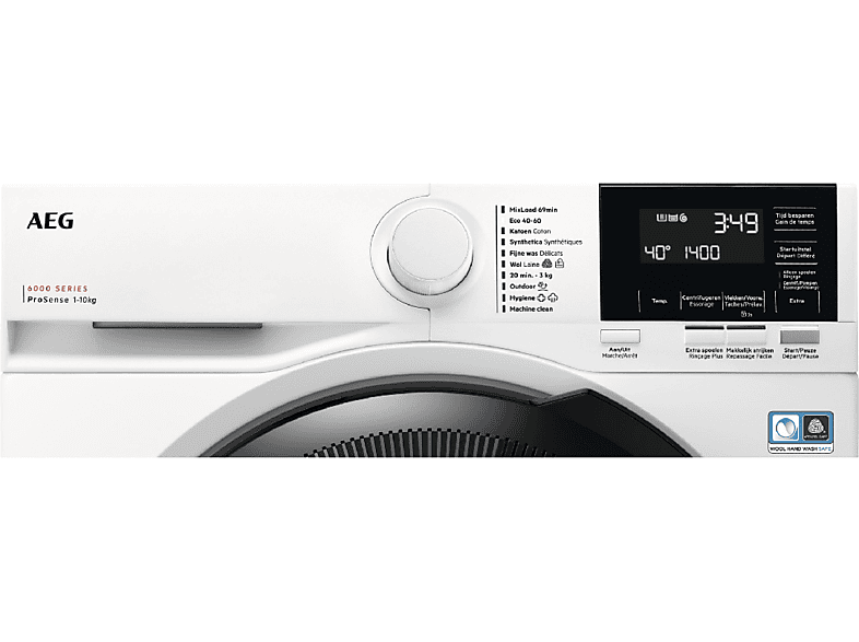Lavadora secadora - AEG Series 7000 LWR7194M2B, 9 kg + 5 kg, Blanco