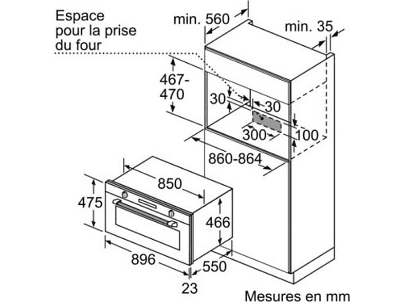 Horno - Siemens VB558C0S0, Multifunción, 85 L, Integrado, 90 cm, Precalentamiento rápido, Display LCD