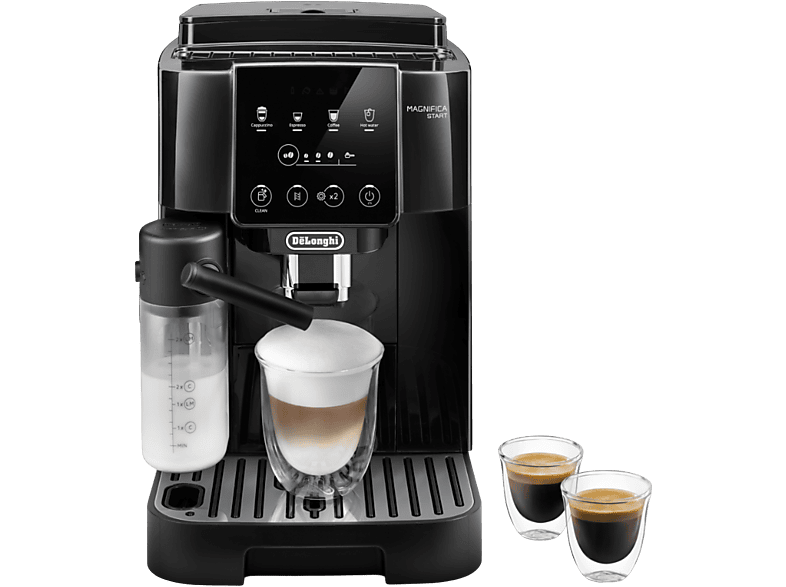 Cafetera automática - Delonghi ECAM 220.60.B, 15 bar, 1450 W, 0,5 l, 2 tazas, Negro