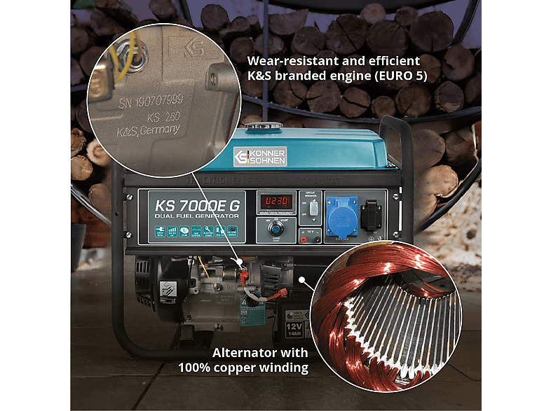 Generador de energía - Könner & Söhnen KS 7000E G