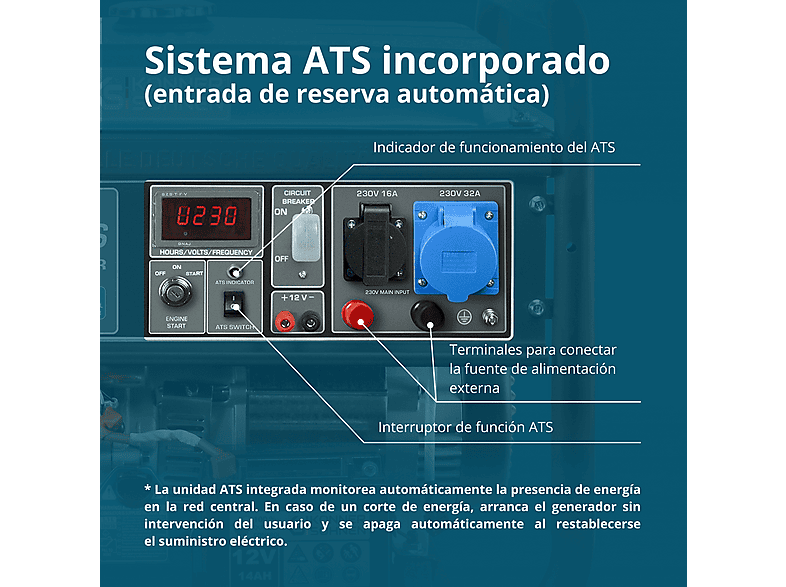 Generador de energía - Könner & Söhnen KS 10000E ATS
