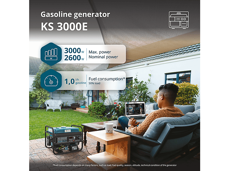 Generador de energía - Könner & Söhnen KS 3000E