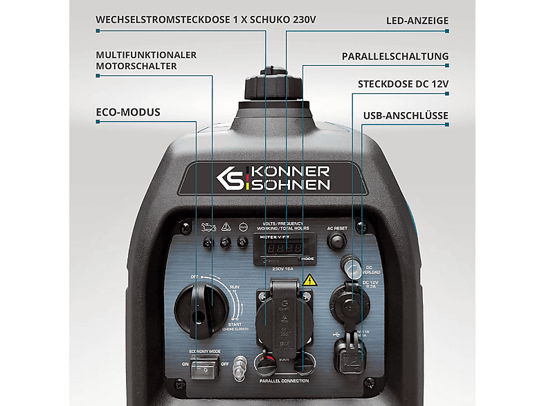 Generador de energía - Könner & Söhnen KS 3100i S