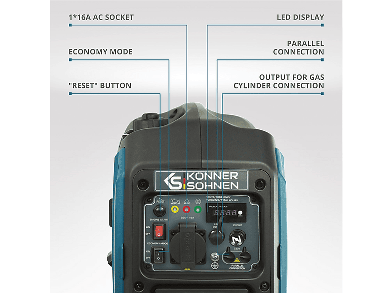 Generador de energía - Könner & Söhnen KS 2000iG S