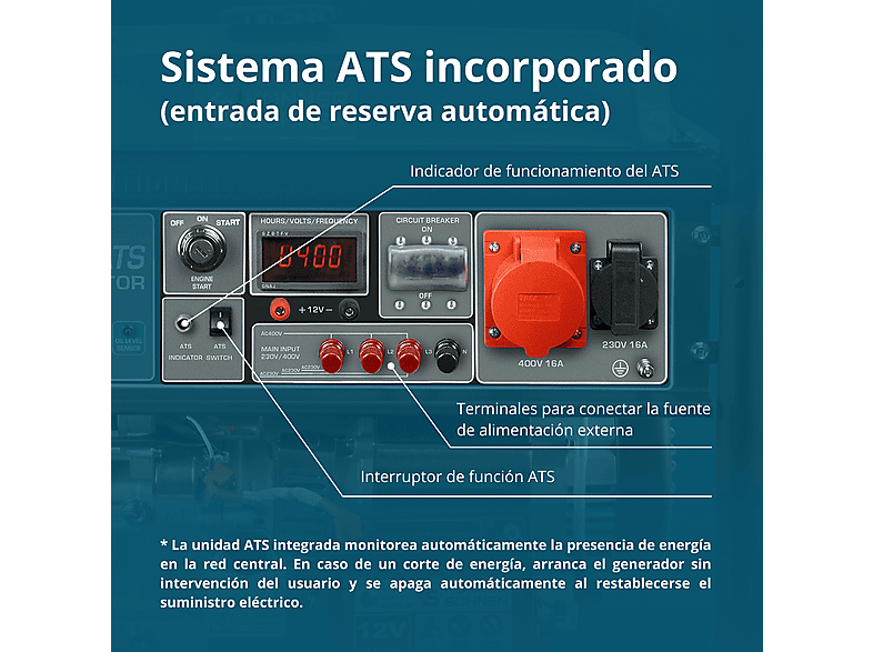 Generador de energía - Könner & Söhnen KS 10000E-3 ATS