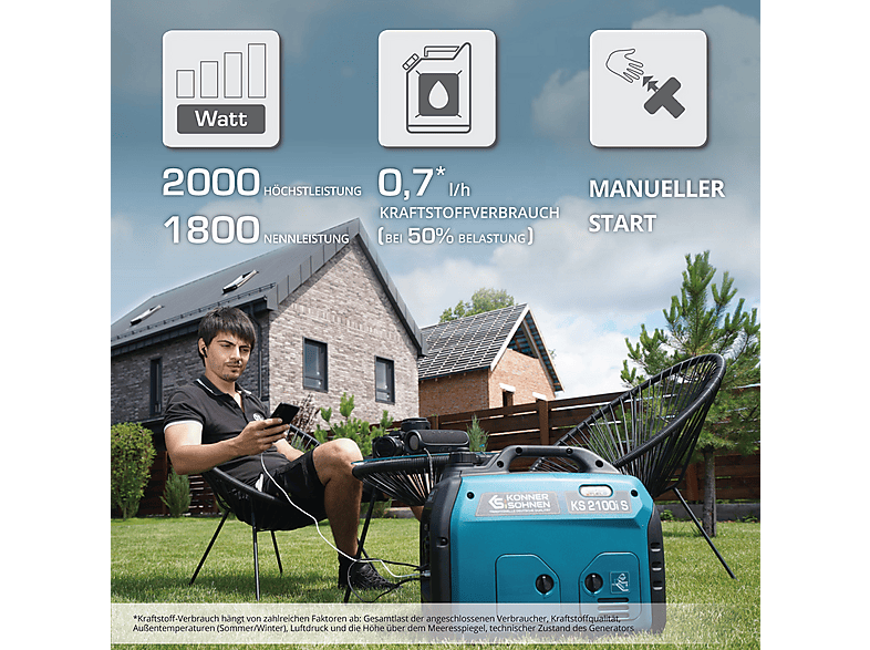 Generador de energía - Könner & Söhnen KS 2100i S
