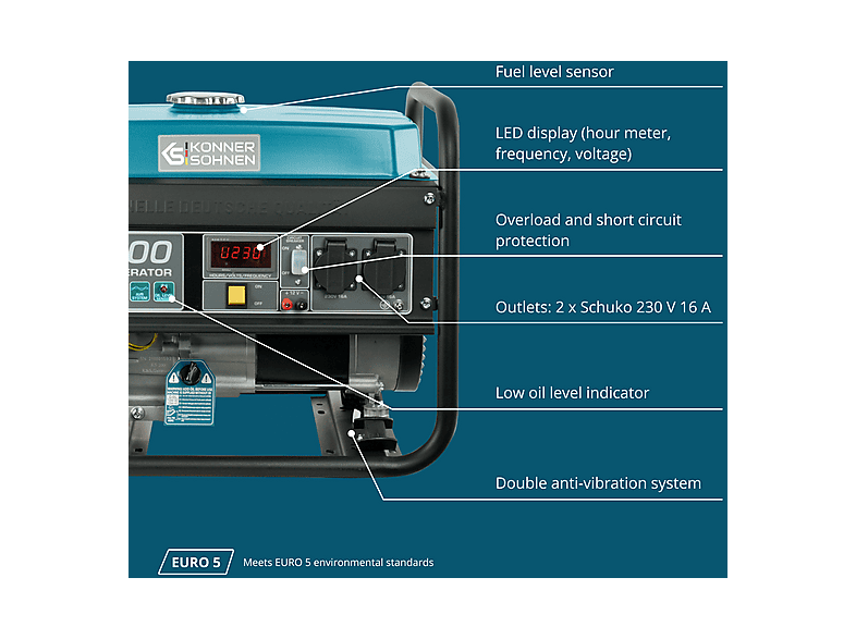 Generador de energía - Könner & Söhnen KS 3000