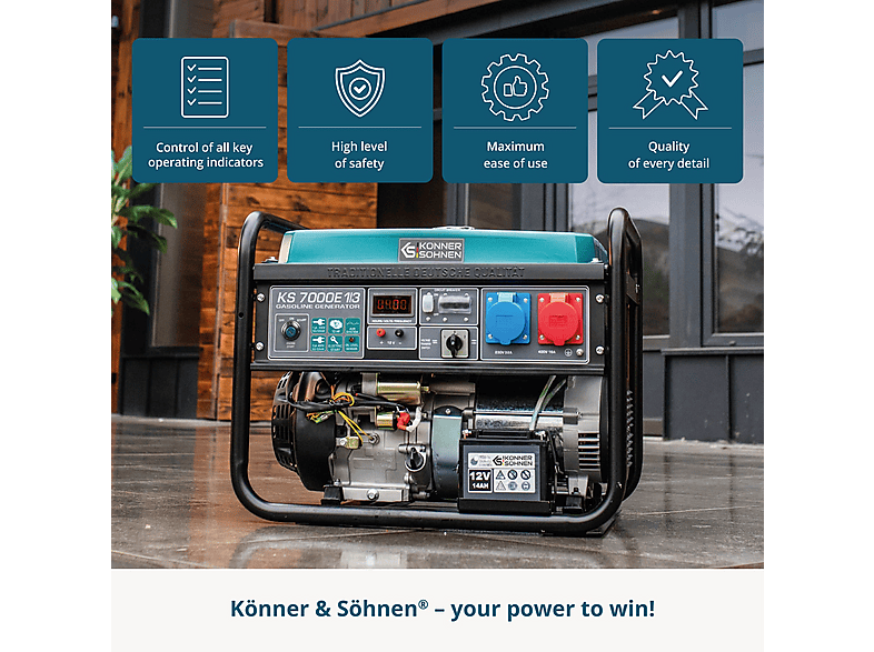 Generador de energía - Könner & Söhnen KS 7000E 1/3