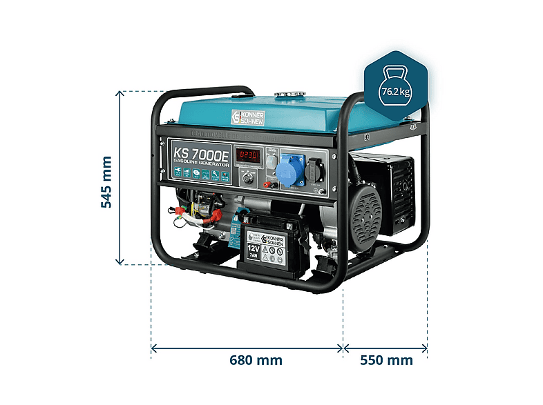 Generador de energía - Könner & Söhnen KS 7000E