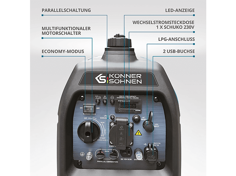 Generador de energía - Könner & Söhnen KS 2100iG S