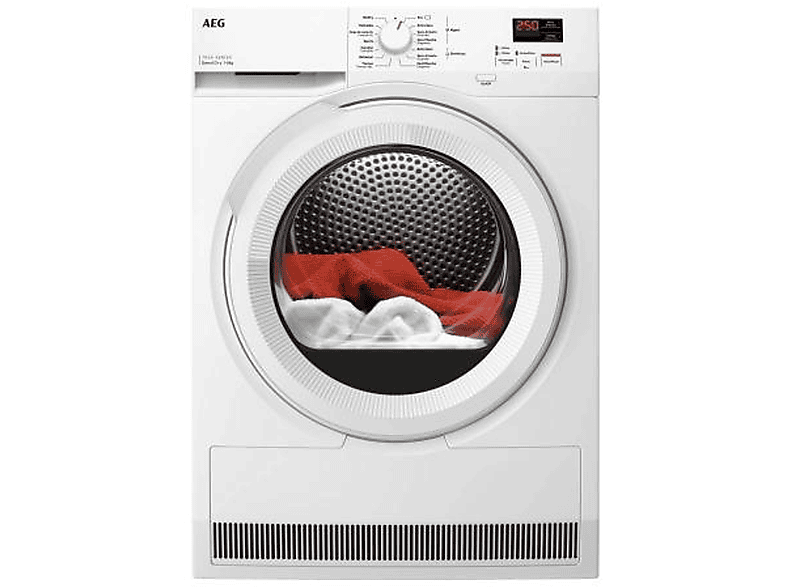 Secadora bomba de calor - AEG AEGTR708L2OZ, 8 kg, 8 programas, Blanco