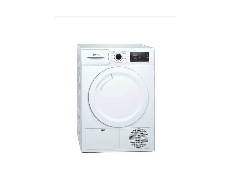 Secadora bomba de calor - Balay 3SB287B, Eléctrico, 8 kg, 3 programas, Blanco