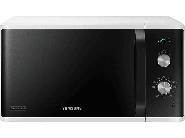 Microondas libre instalación - Samsung MG23K3614AW/EG, 800 W, 23 l, Blanco