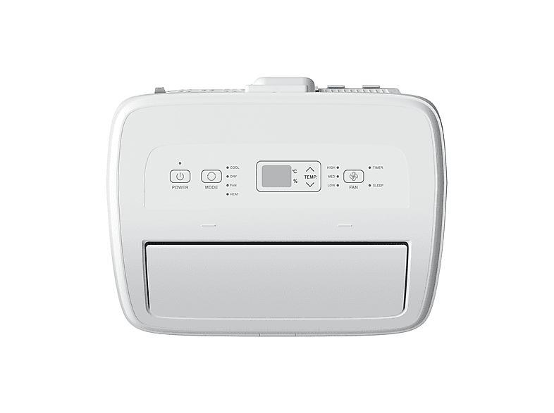Aire acondicionado portátil - Hisense APH12QC, 12000 fg/h, 3 velocidades, 24 m², 64 dB(A), Blanco