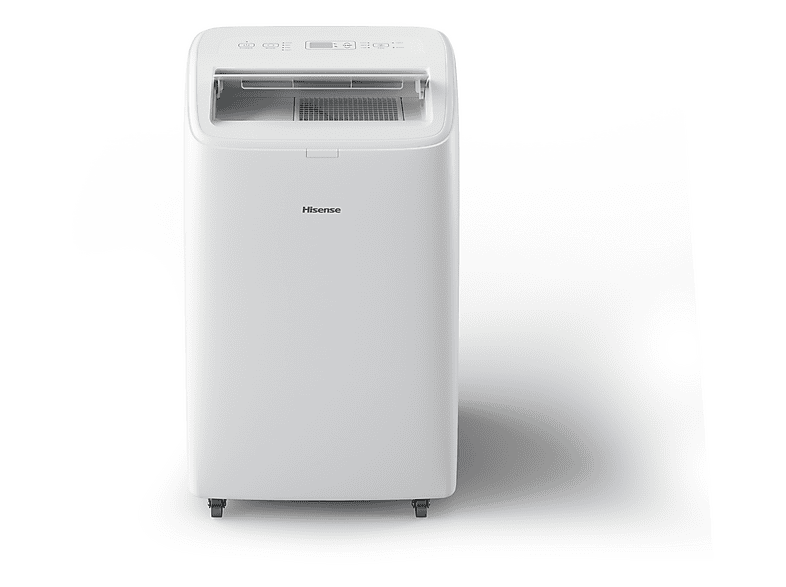 Aire acondicionado portátil - Hisense APH12QC, 12000 fg/h, 3 velocidades, 24 m², 64 dB(A), Blanco