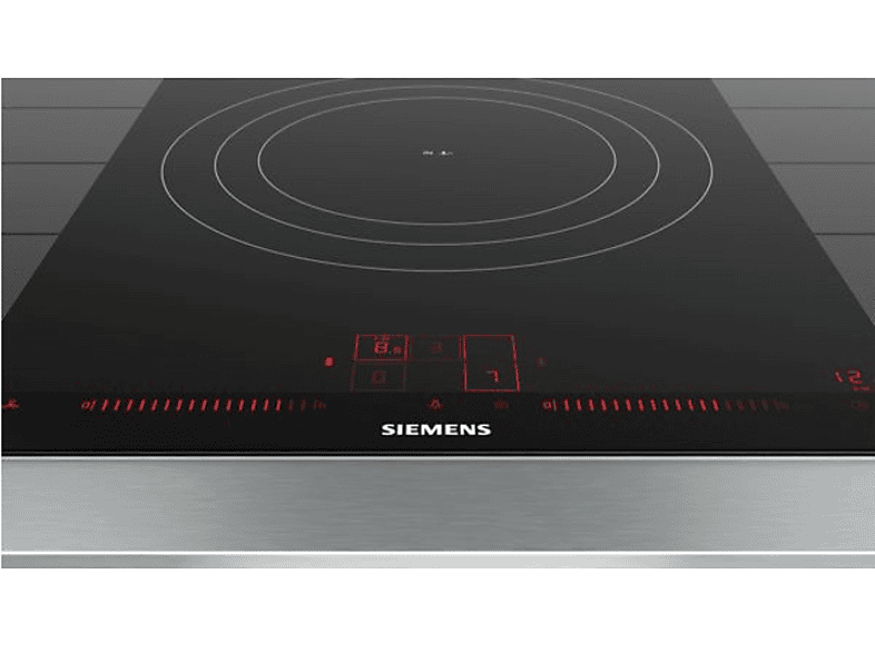 Placa inducción - Siemens EX975LVV1E, 3 zonas, 32 cm, Negro