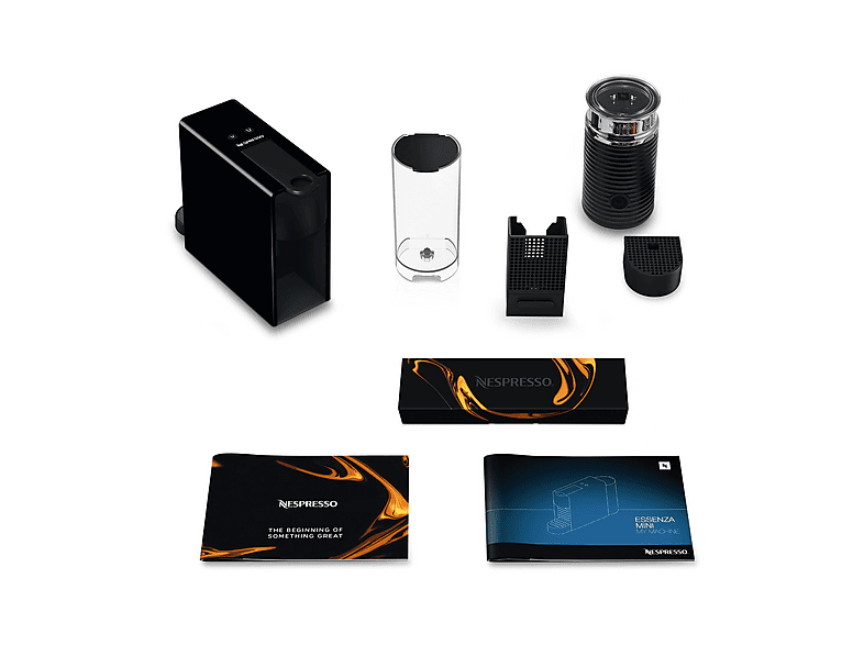 Cafetera De Capsulas - Krups Nespresso Essenza Mini, 19 bar, 1260 W, Negro