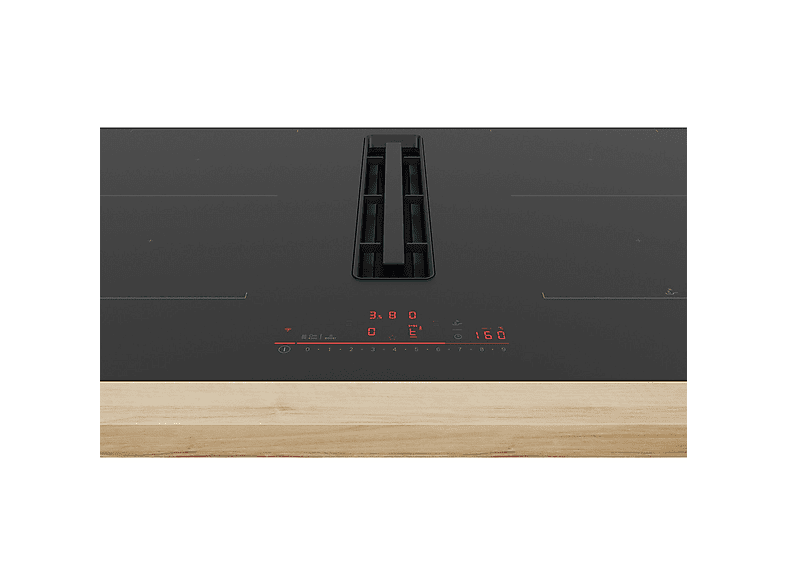 Placa de inducción - Bosch Serie 6 PVQ811H26E, 4 zone(s) zonas, 80,2 cm, Negro
