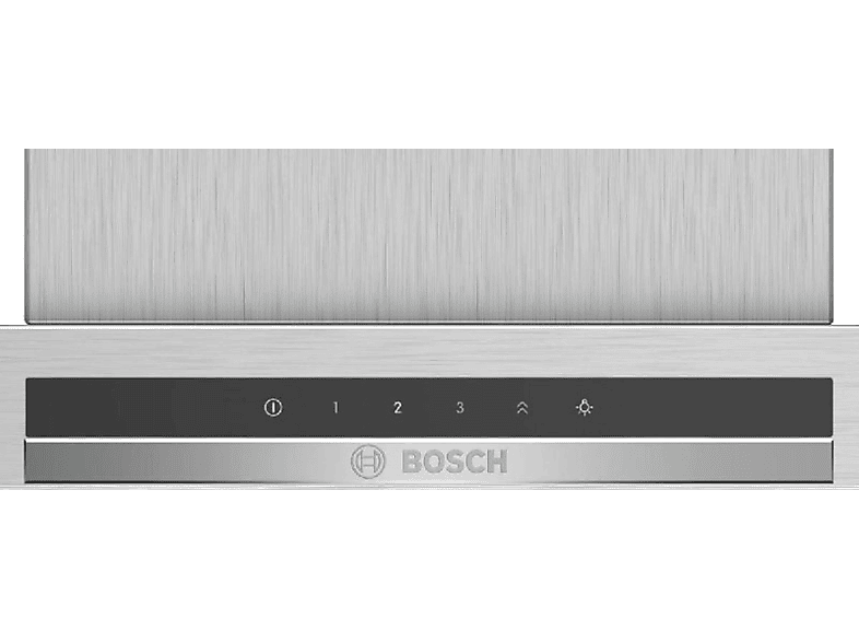 Campana decorativa - Bosch DWB67IM50, Decorativa, 720 m³/h, 3 velocidades + intensiva, 60 cm, Clase B, Inox