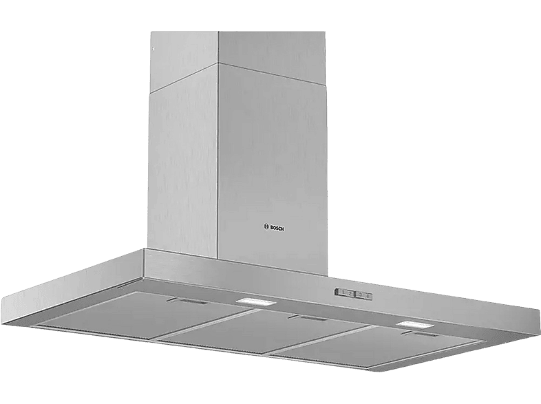 Campana - Bosch DWB96BC50, Decorativa, 590 m3/h, 3 velocidades, 90 cm, Inox