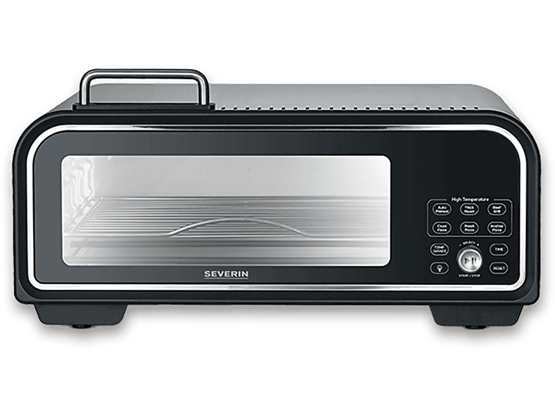 Horno de pizza - Severin PG 8575, 2000 W, 18 l, Negro