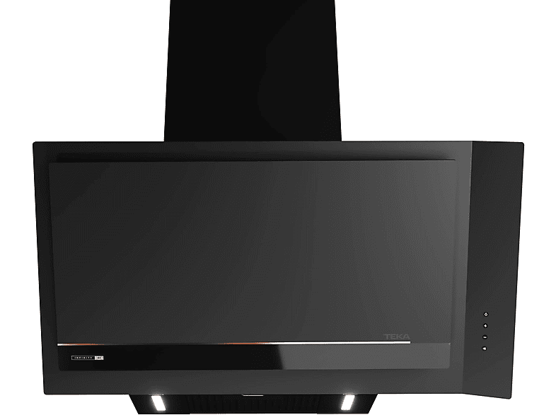 Campana decorativa - Teka DVI 88 Infinity G1, 4 velocidades, 726 m³/h, 800 mm, Negro